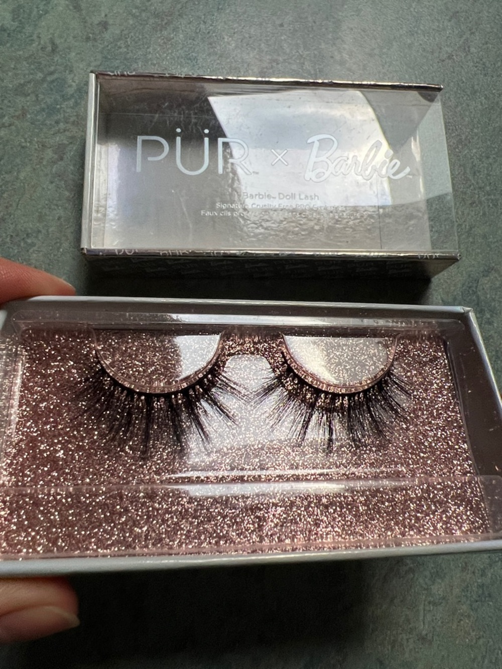 PÜR x Barbie Glitter-Trim Black Faux Mink Lashes